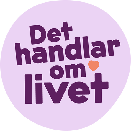 Logotype för den nationella strategin: Det handlar om livet